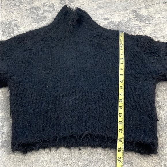 New Rag & Bone Dillion Boucle Knit Turtleneck Sweater Black Alpaca Blend Sz S - Picture 10 of 15